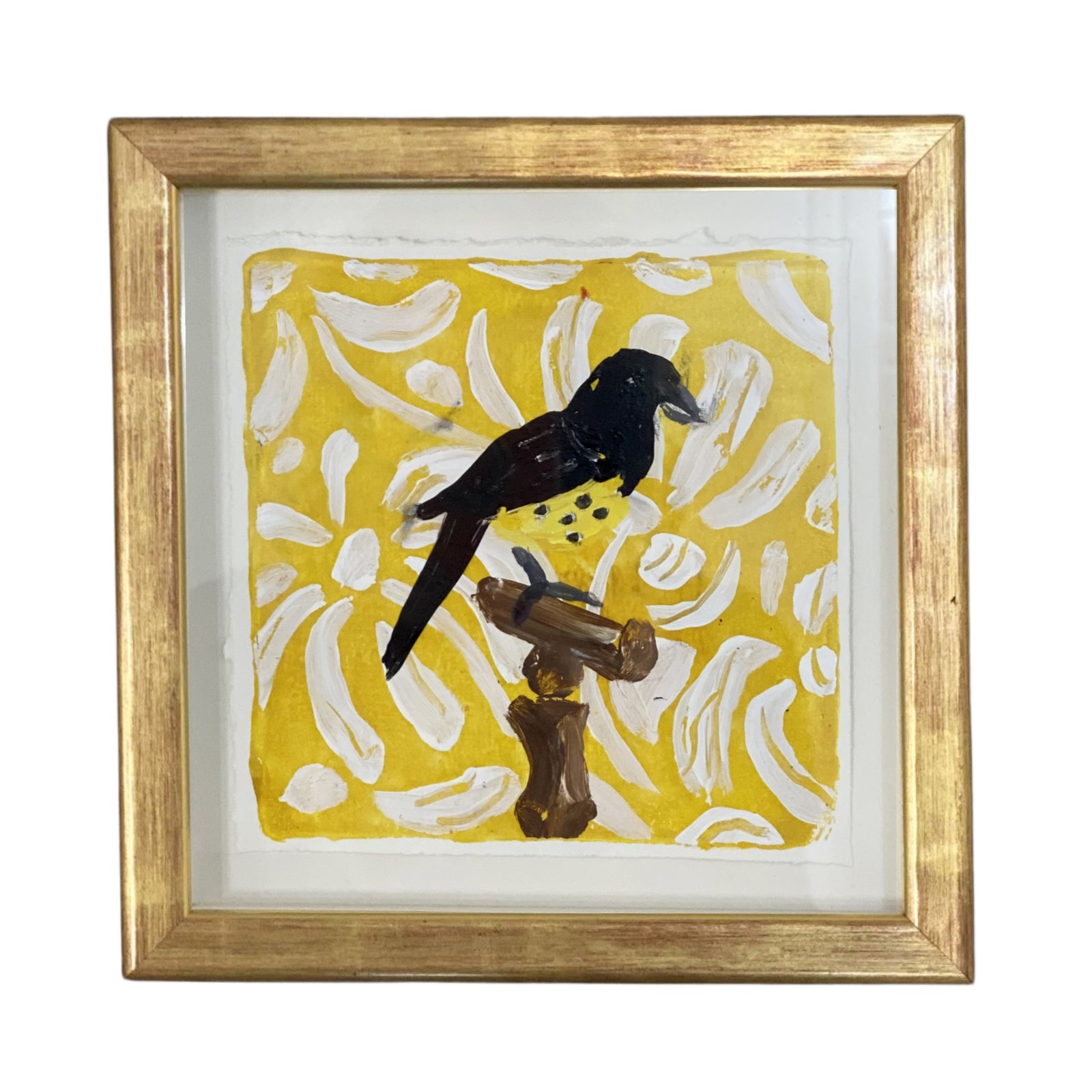 Dana Gibson Yellow Bird, Framed