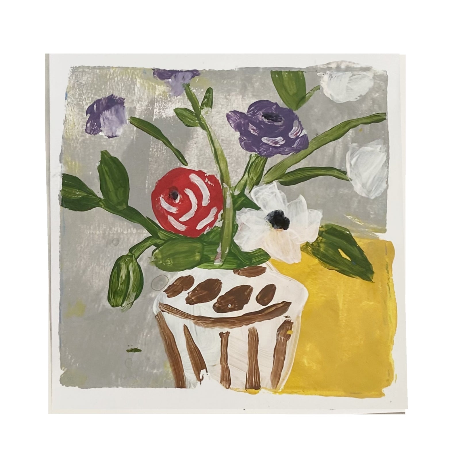 Dana Gibson Yellow Vase, unframed