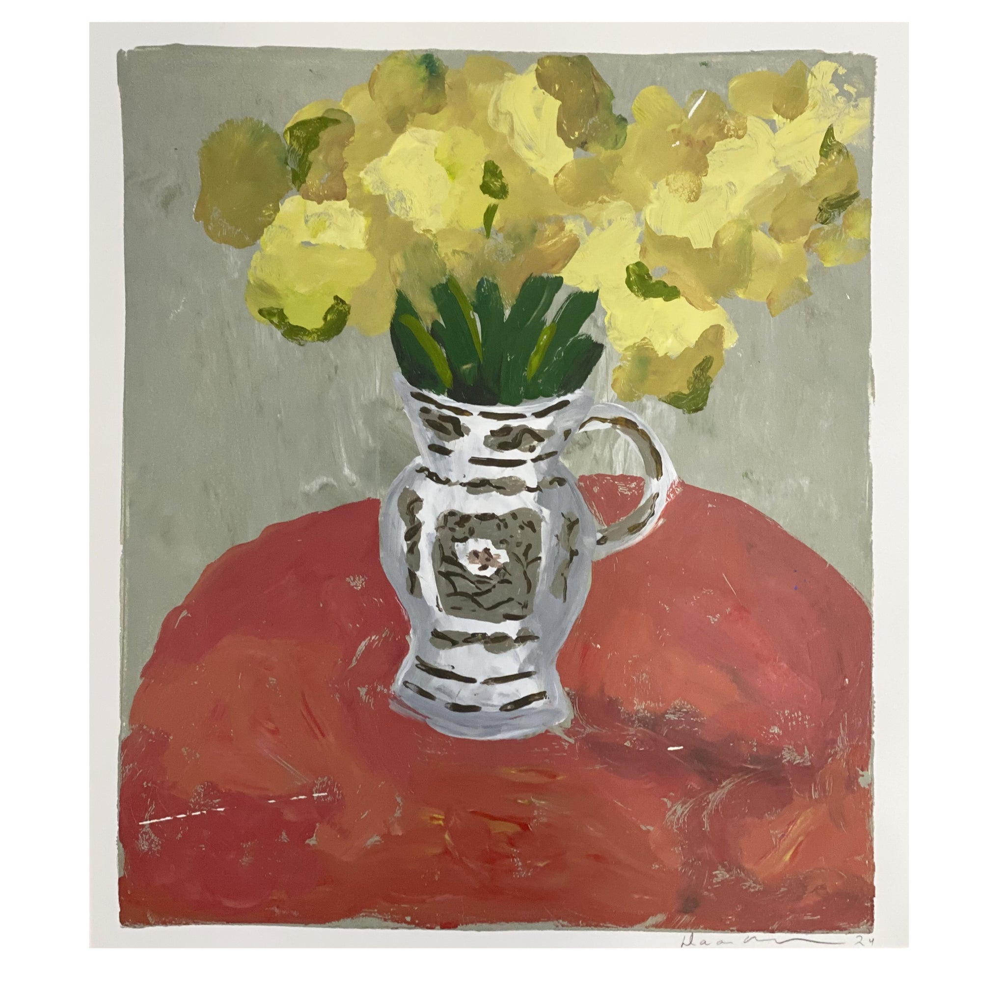 Dana Gibson Centered Vase, unframed