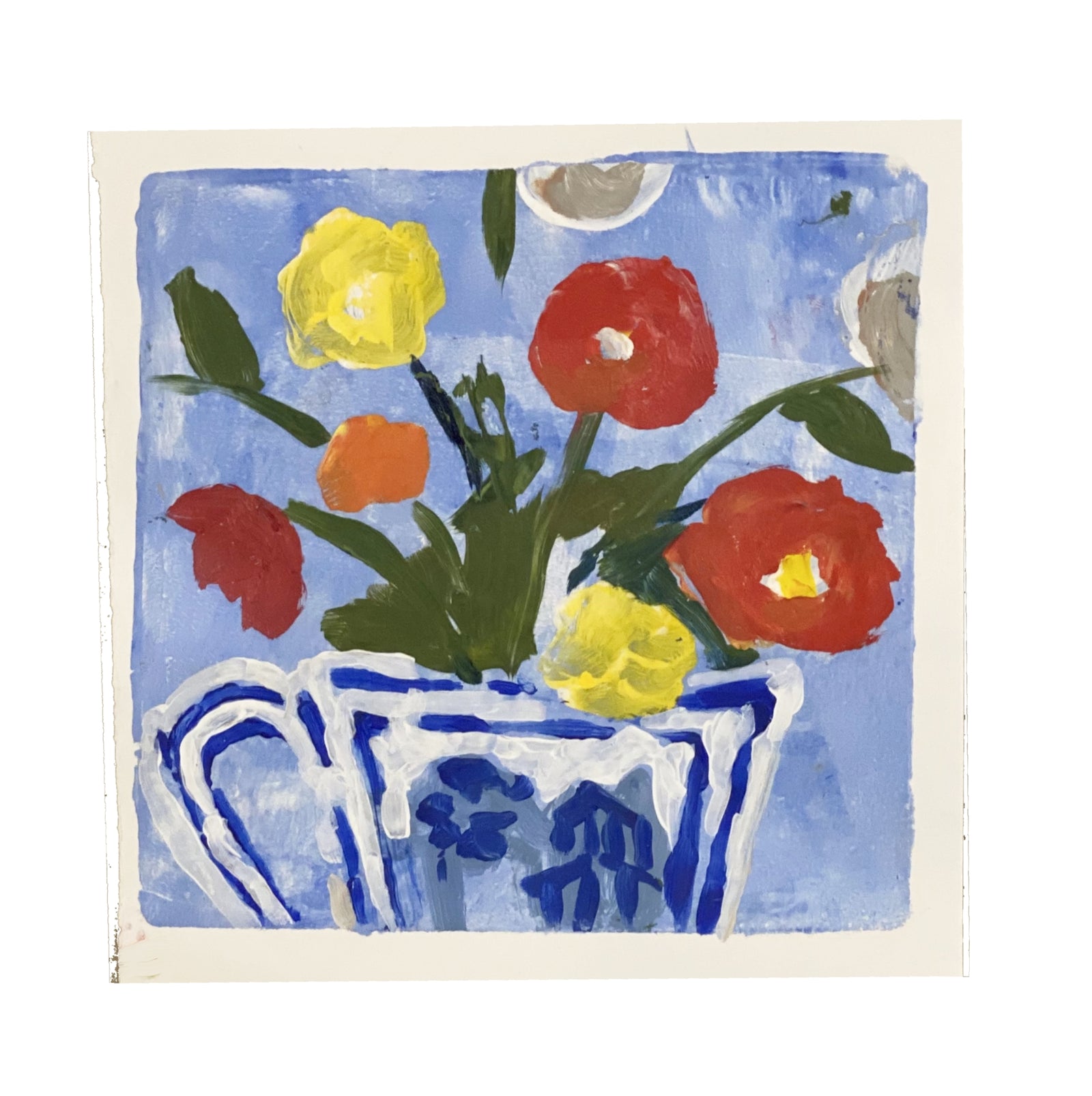 Dana Gibson Delft Vase, unframed