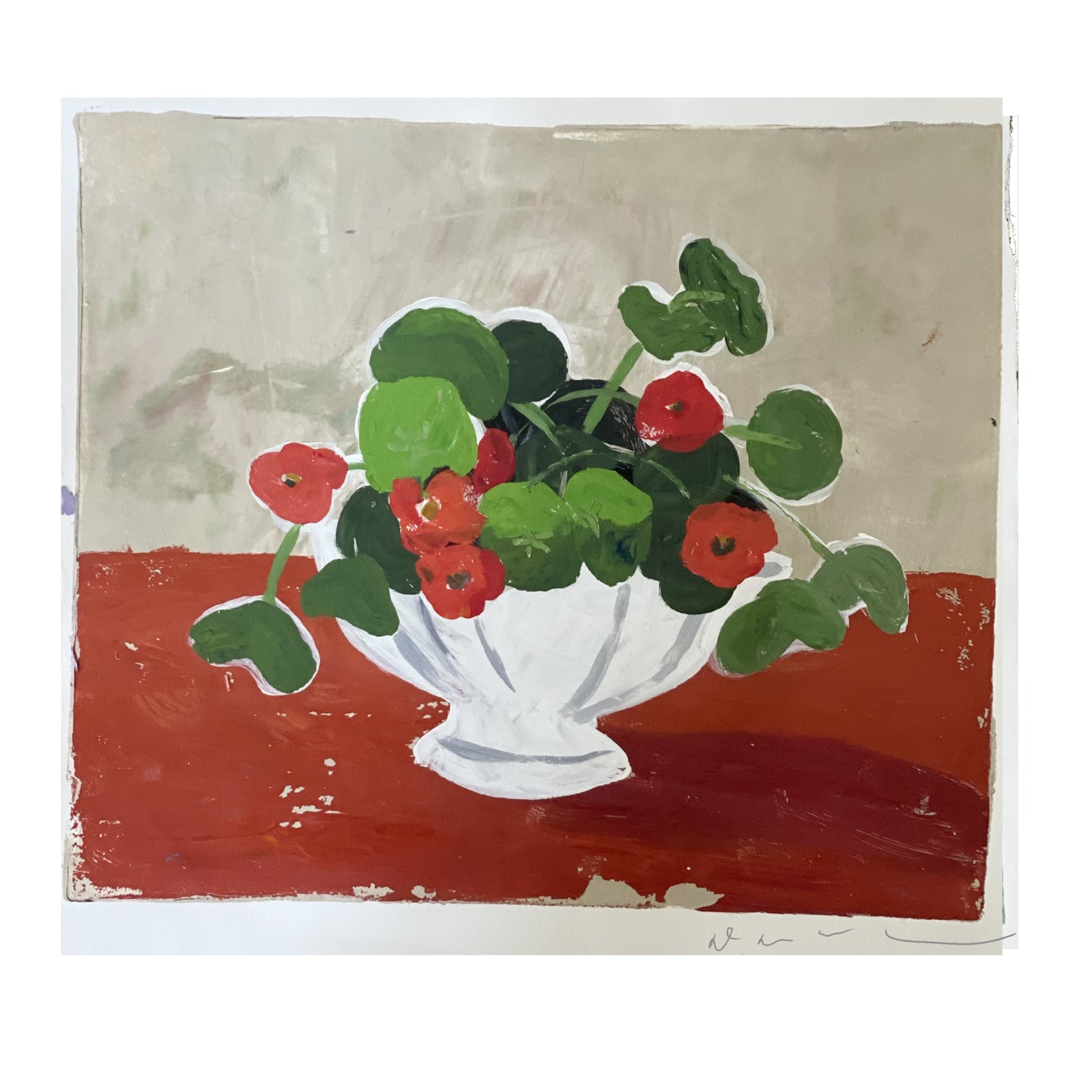 Dana Gibson Nasturtium , Unframed