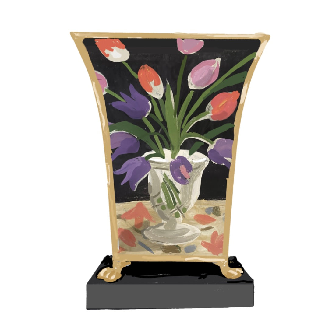 Dana Gibson Hand Painted Planters