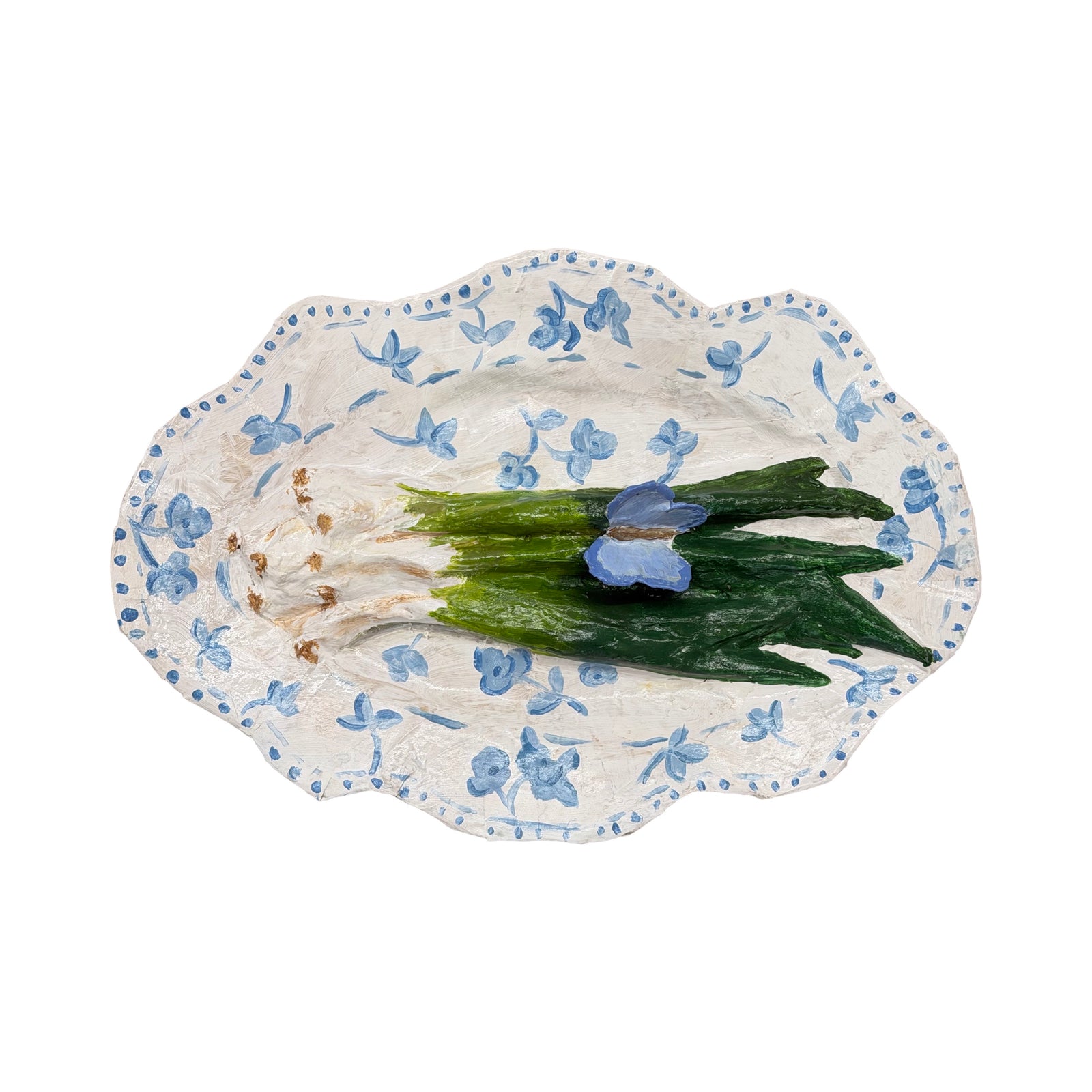 Dana Gibson Scallions and Moth Platter