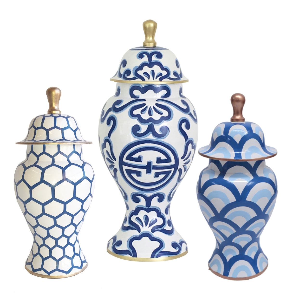 Dana Gibson Palatino Jar in Blue