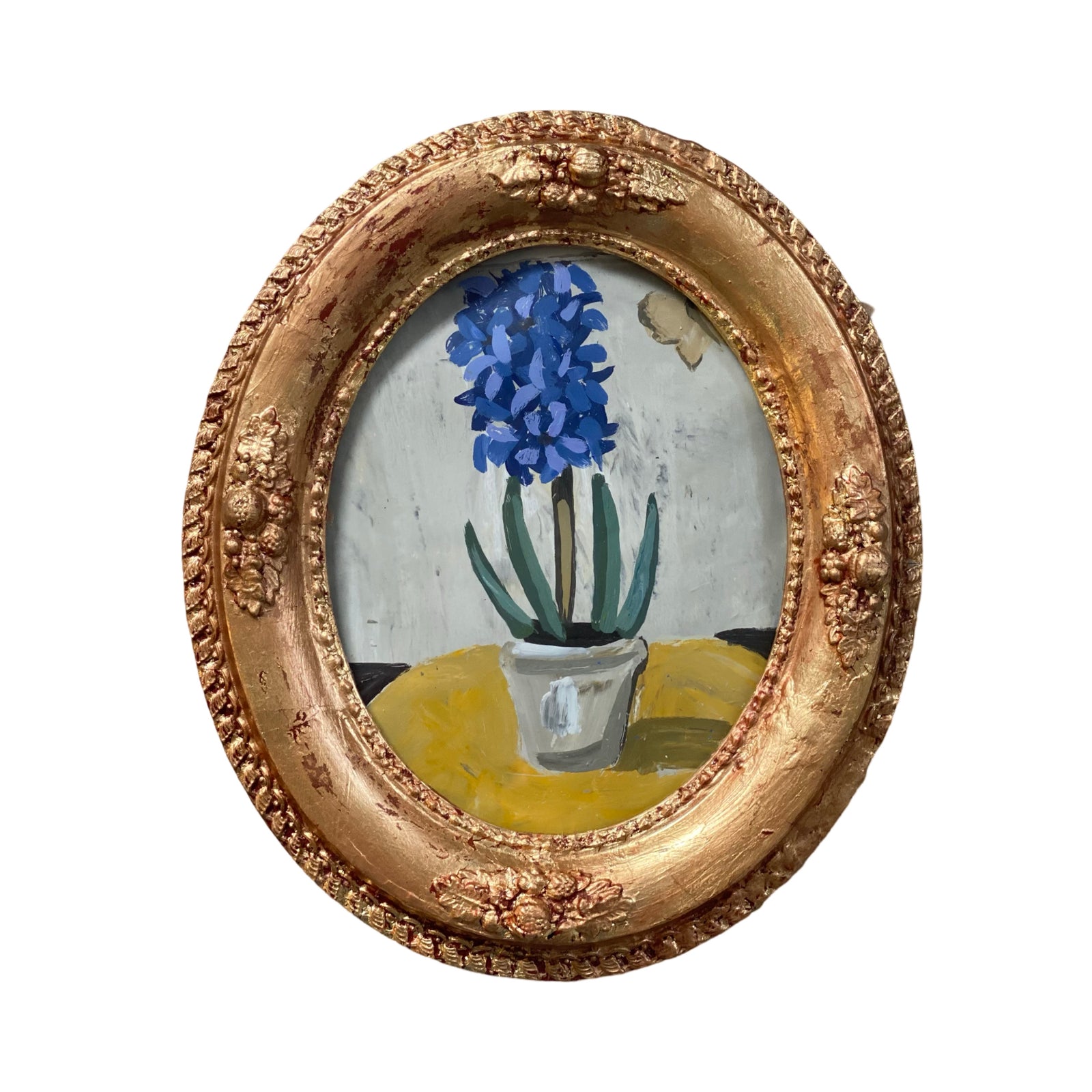 Dana Gibson Oval Framed Hyacinth