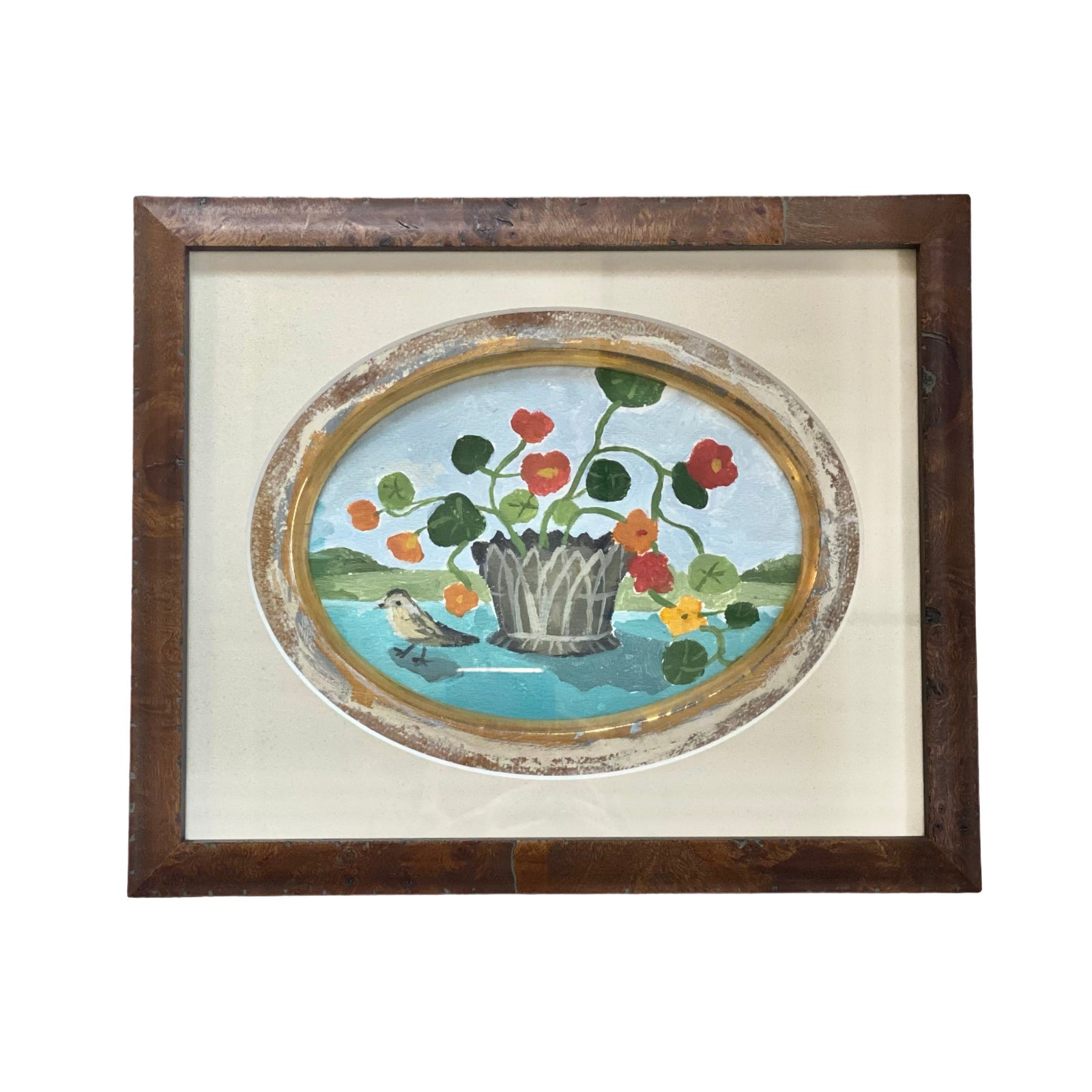 Dana Gibson Nasturtium Landscape