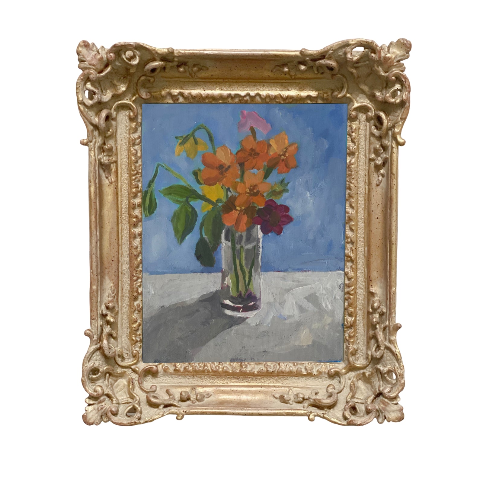 Dana Gibson Cosmos in Glass Vase