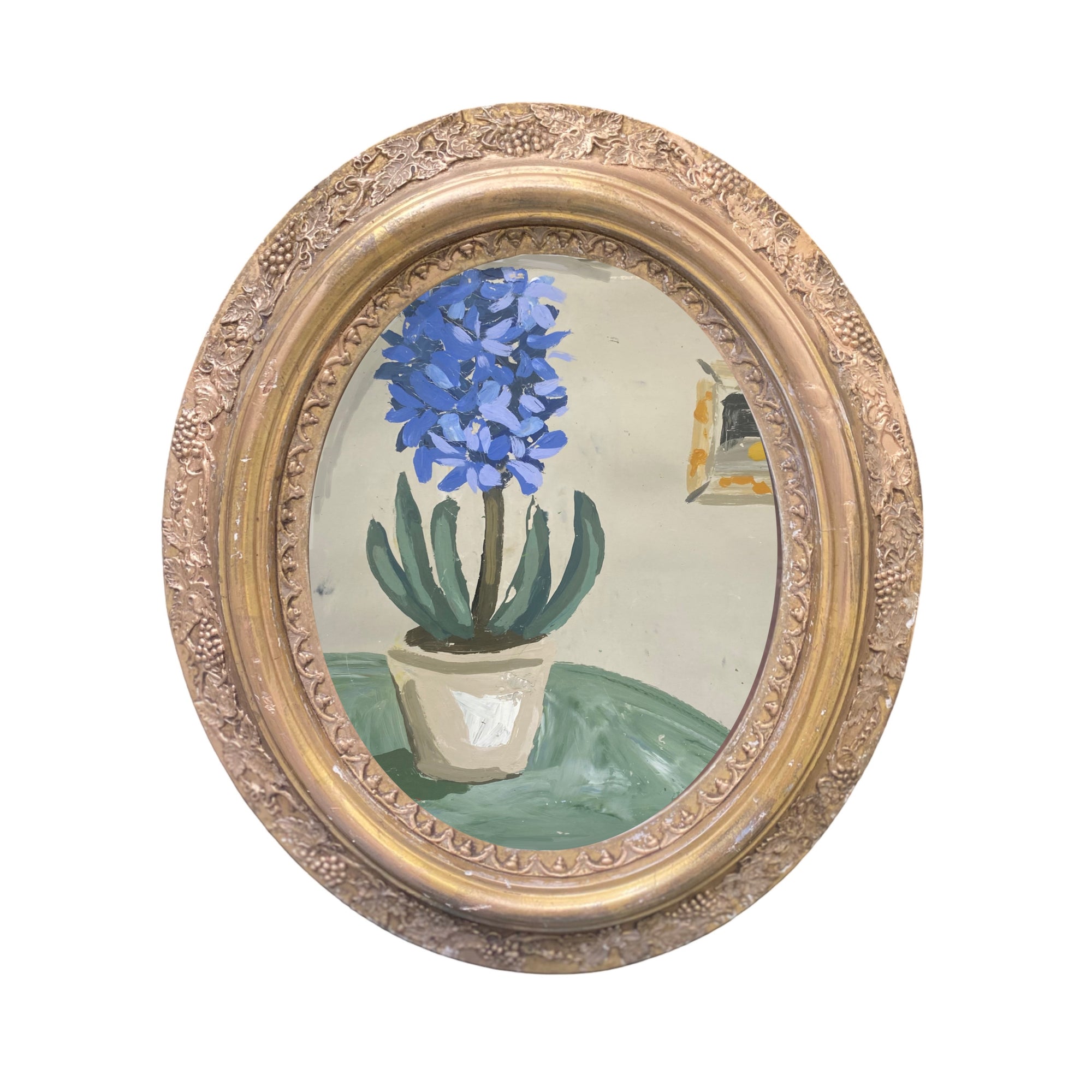Dana Gibson Oval Framed Hyacinth in Oval Gilded Frame