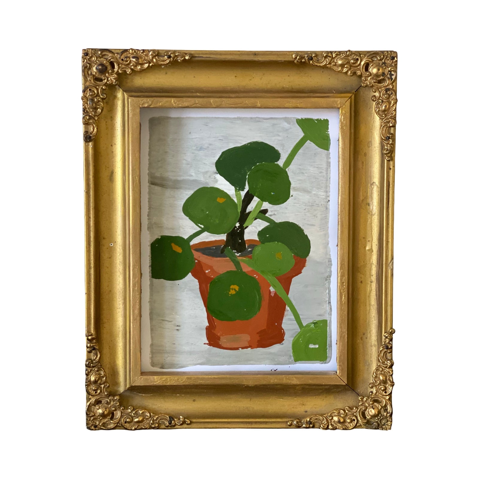 Dana Gibson Money Plant,  Framed