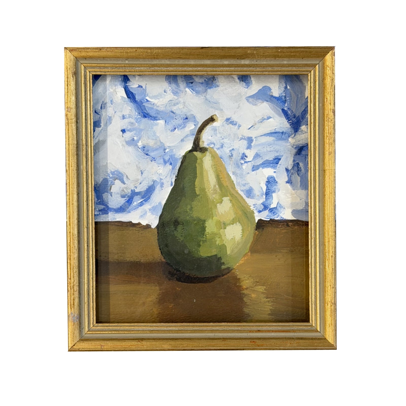 Dana Gibson Green Pear in Blue Room