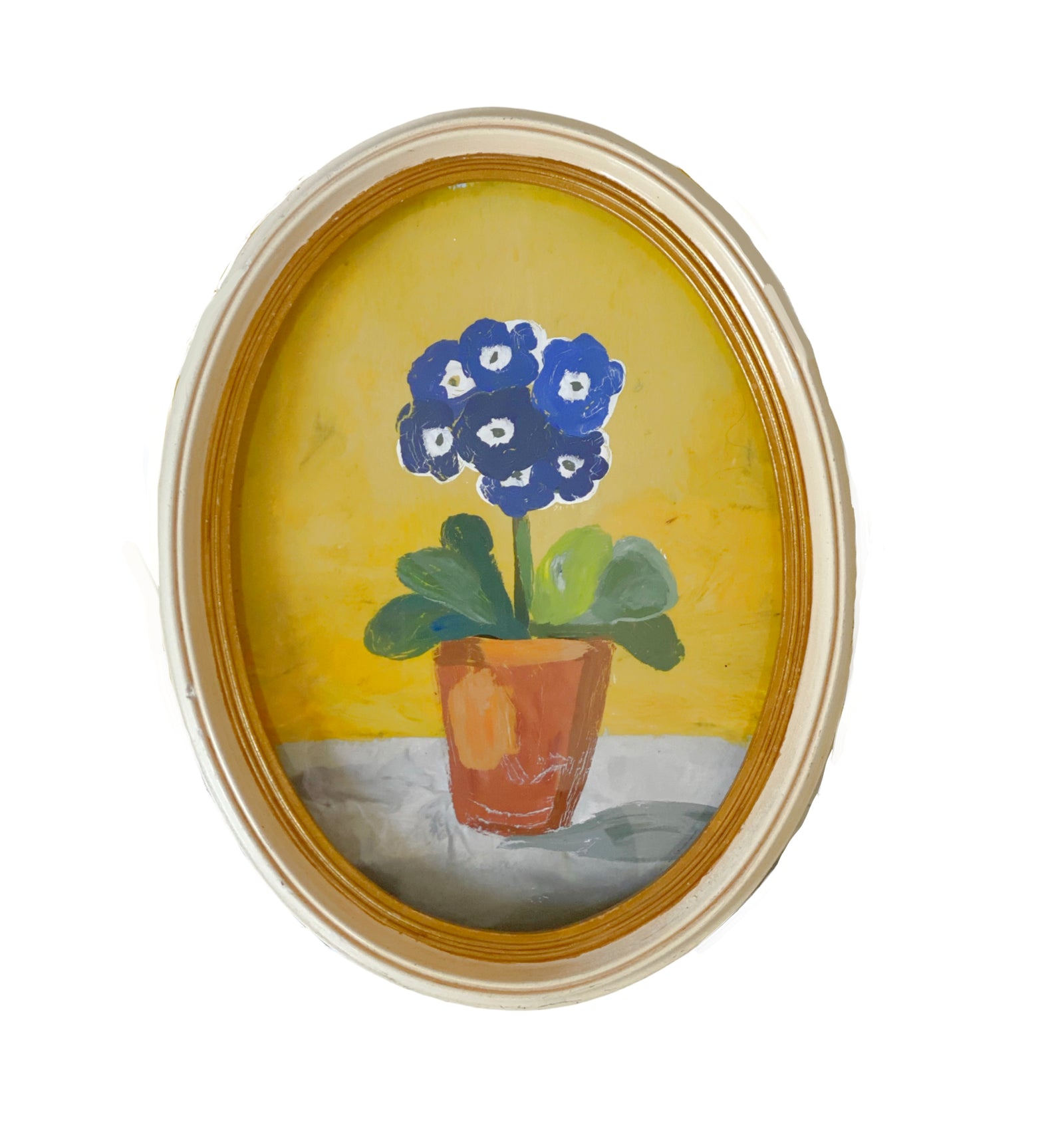 Dana Gibson Primula Study in Yellow