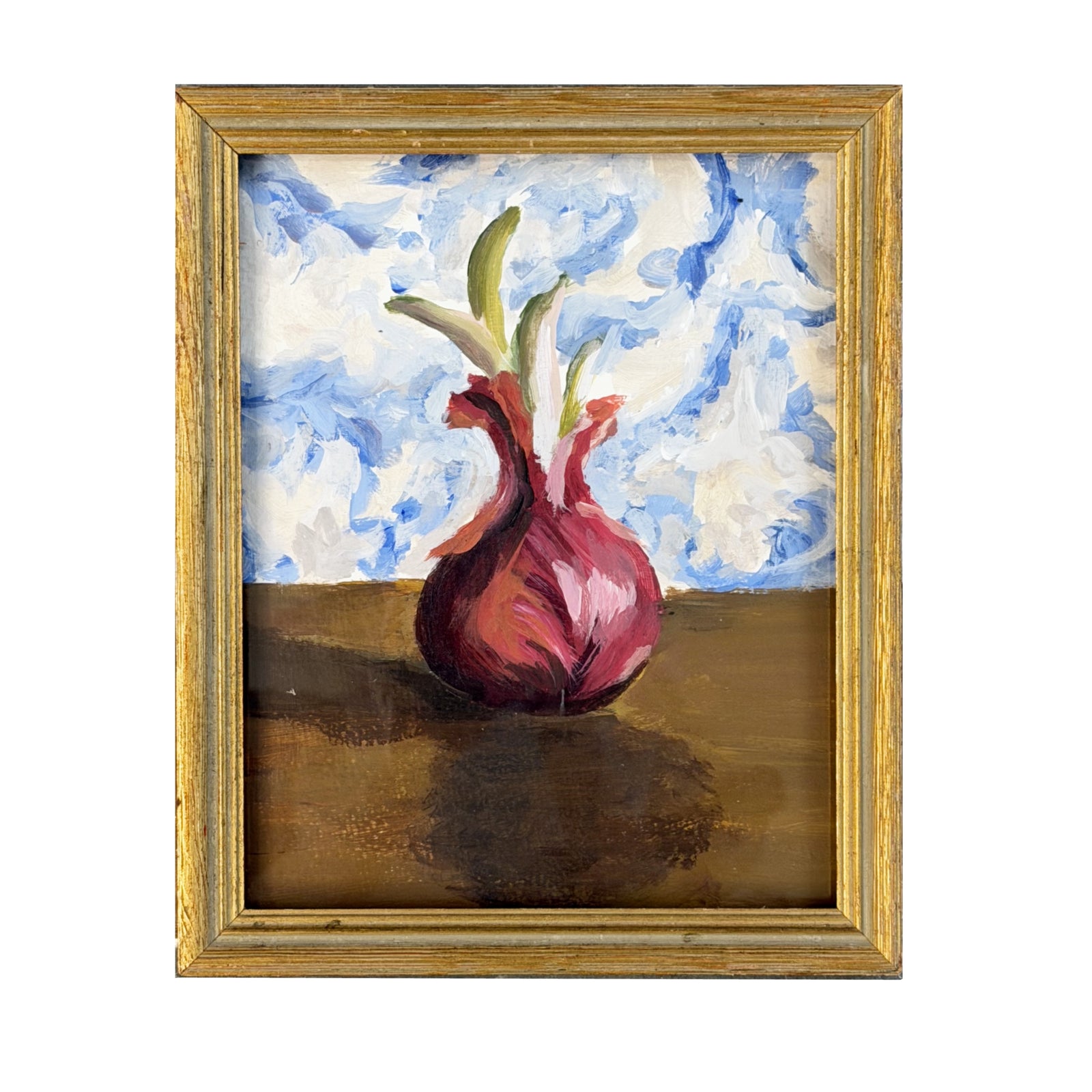 Dana Gibson Red Onion in Blue Room