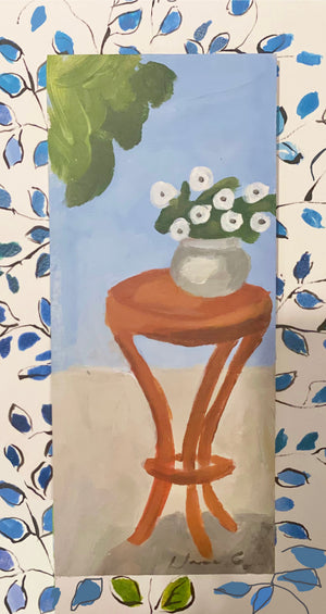 Dana Gibson Orange Table Small Painting