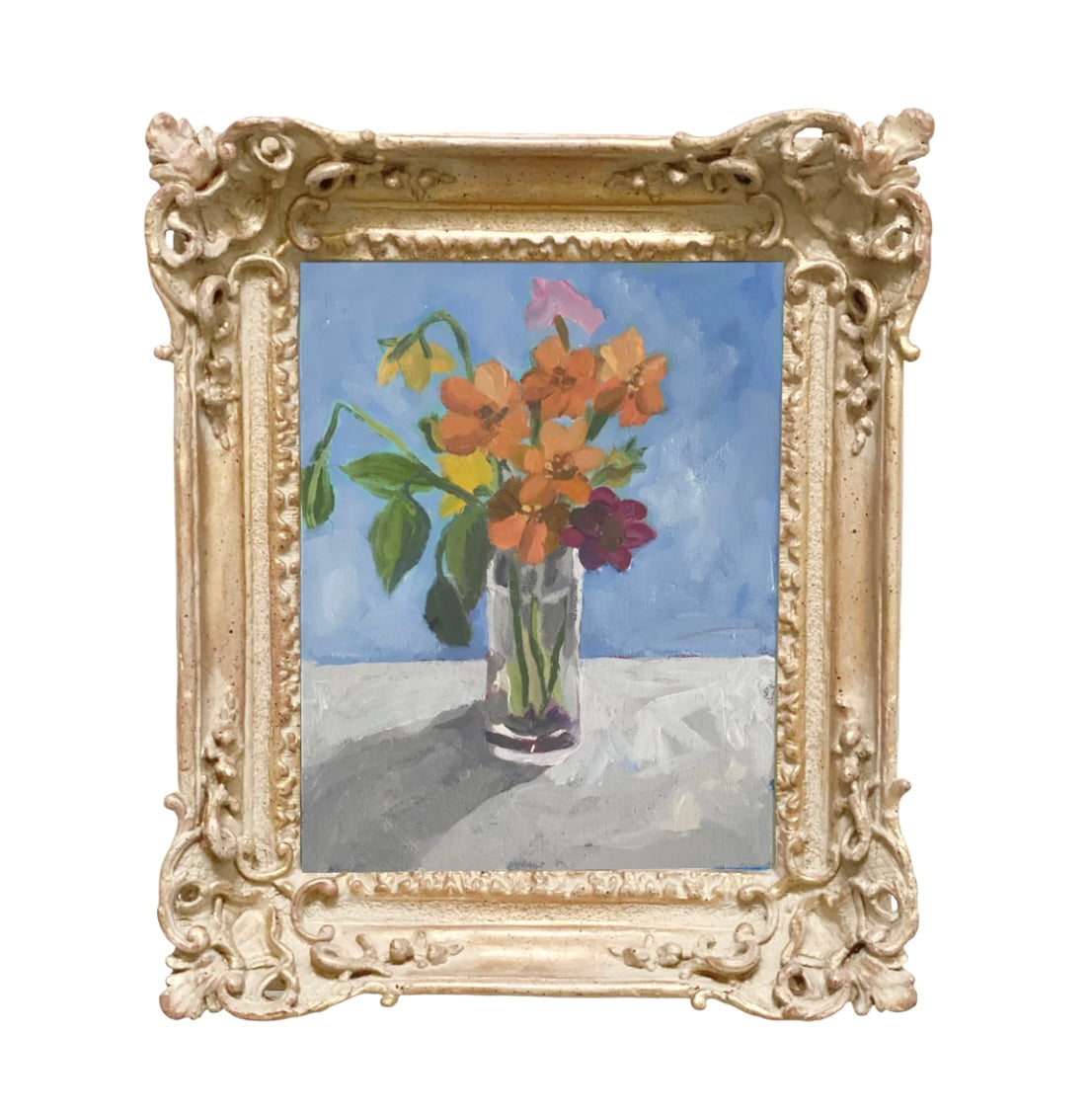 Dana Gibson Cosmos in Glass Vase