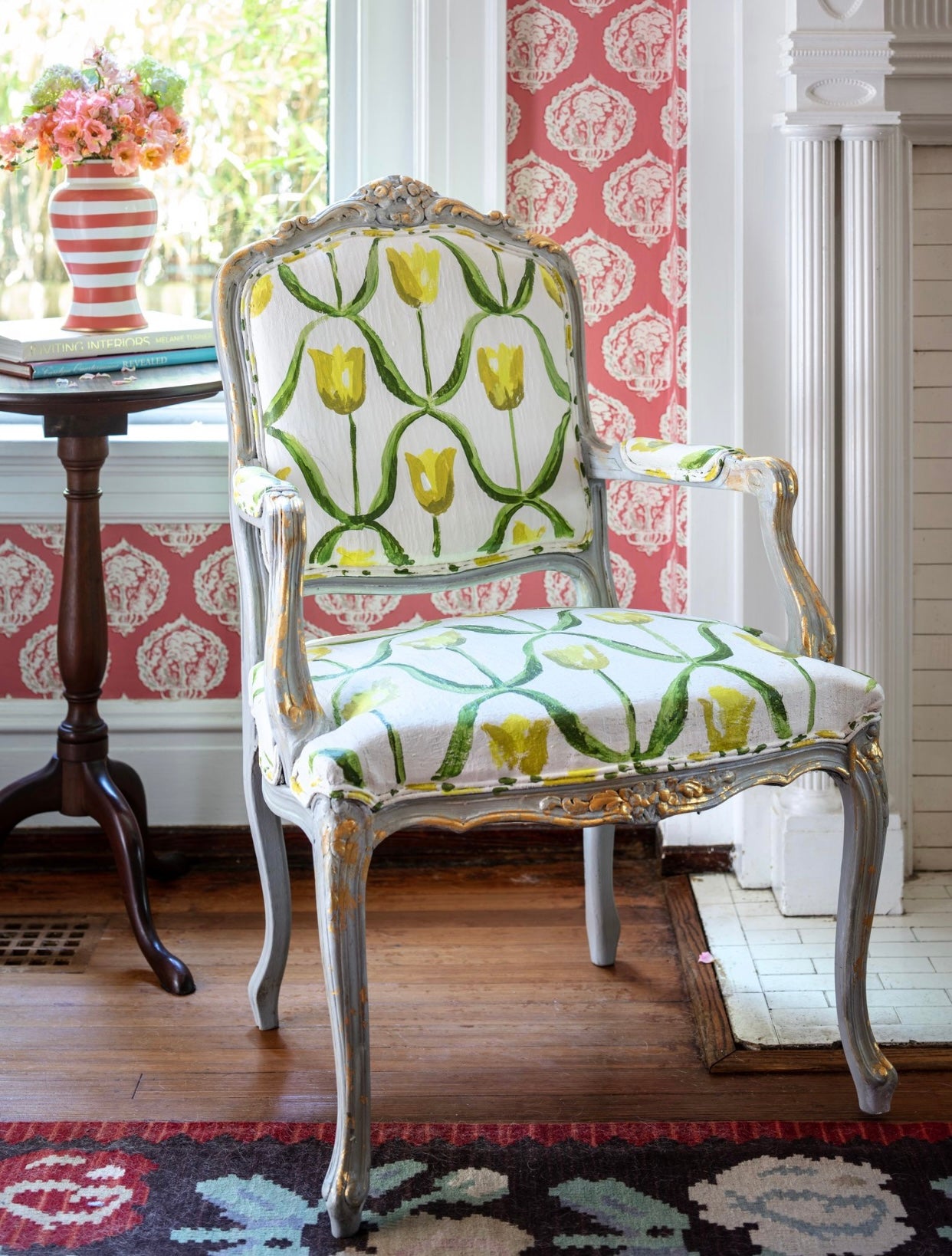 Tulip Design on White