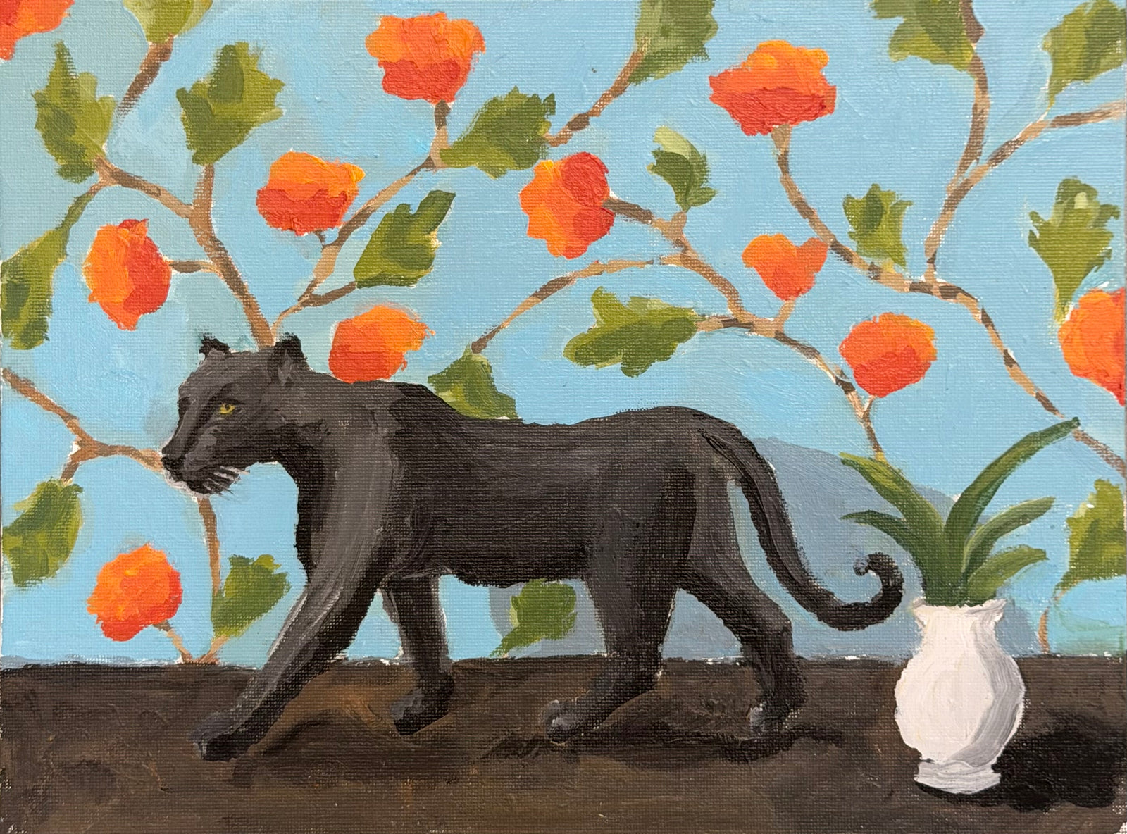 Dana Gibson Black Panther in Turquoise