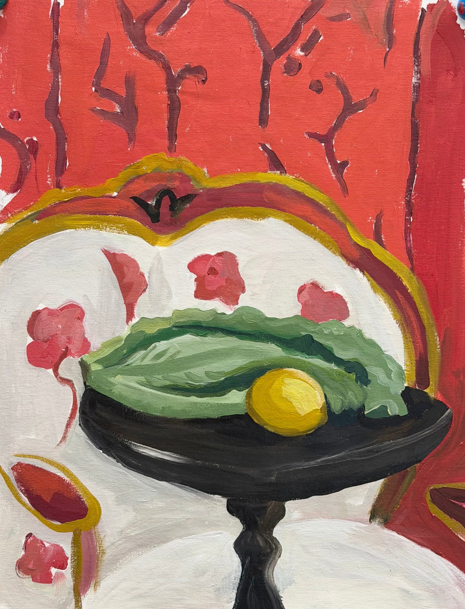 Dana Gibson Red Chair
