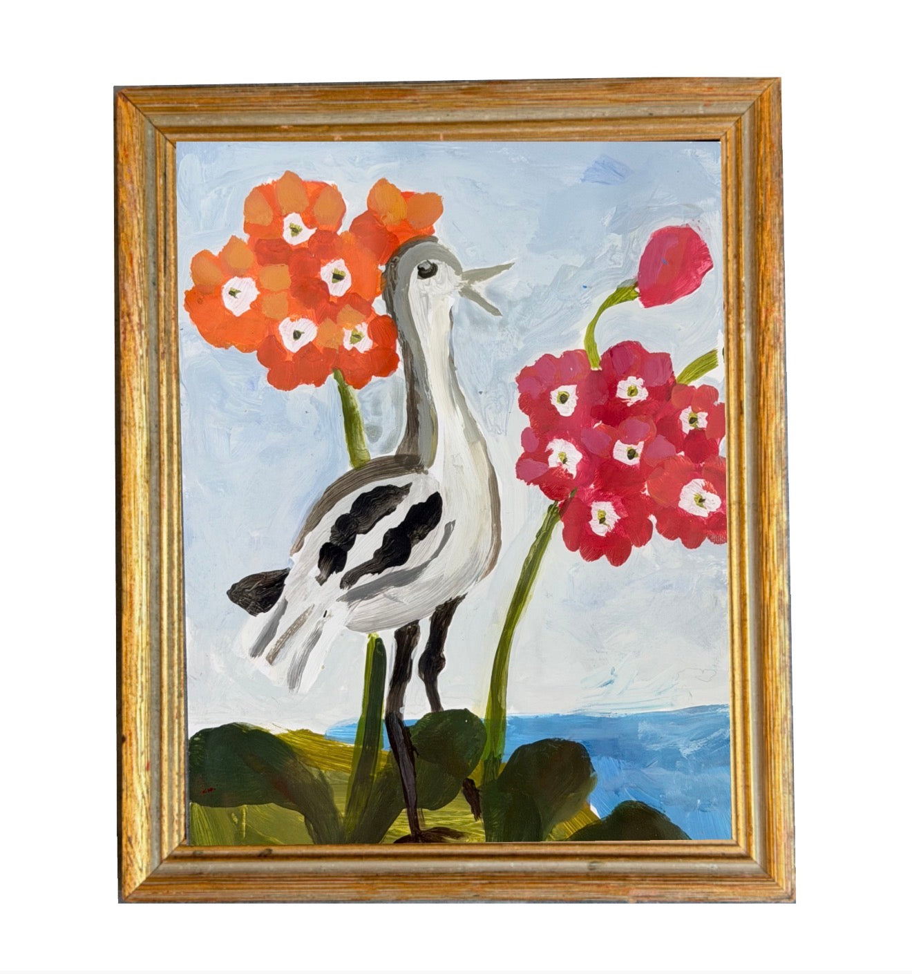 Dana Gibson Black Stripe Heron by the Sea