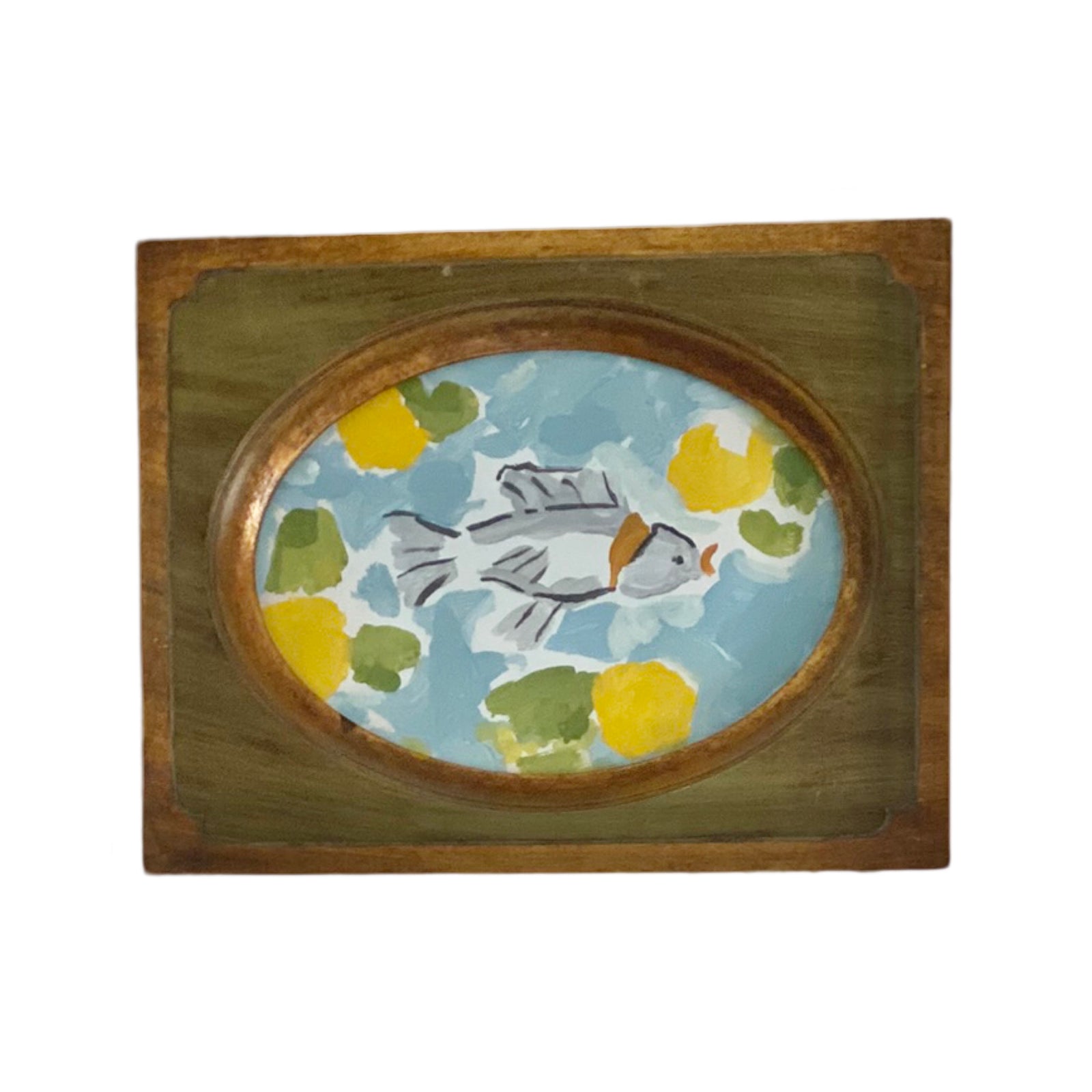 Dana Gibson Splash in Blue, Framed