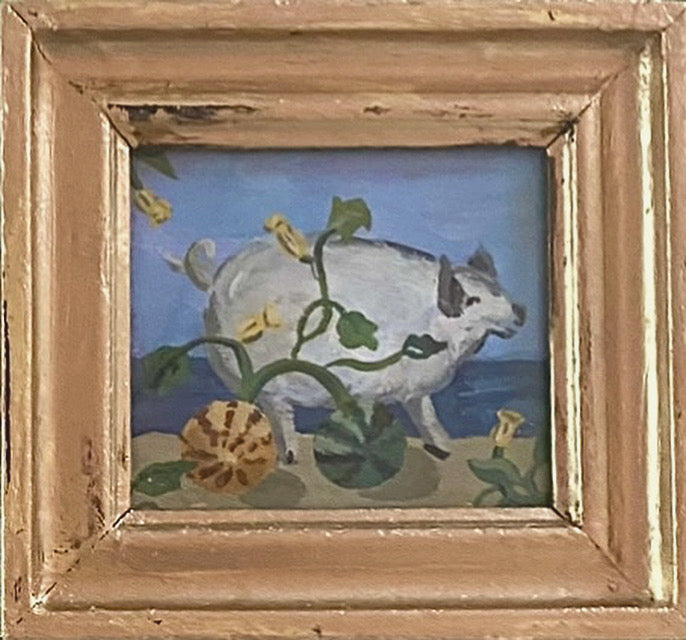 Dana Gibson  Day at the Beach, Hog, framed