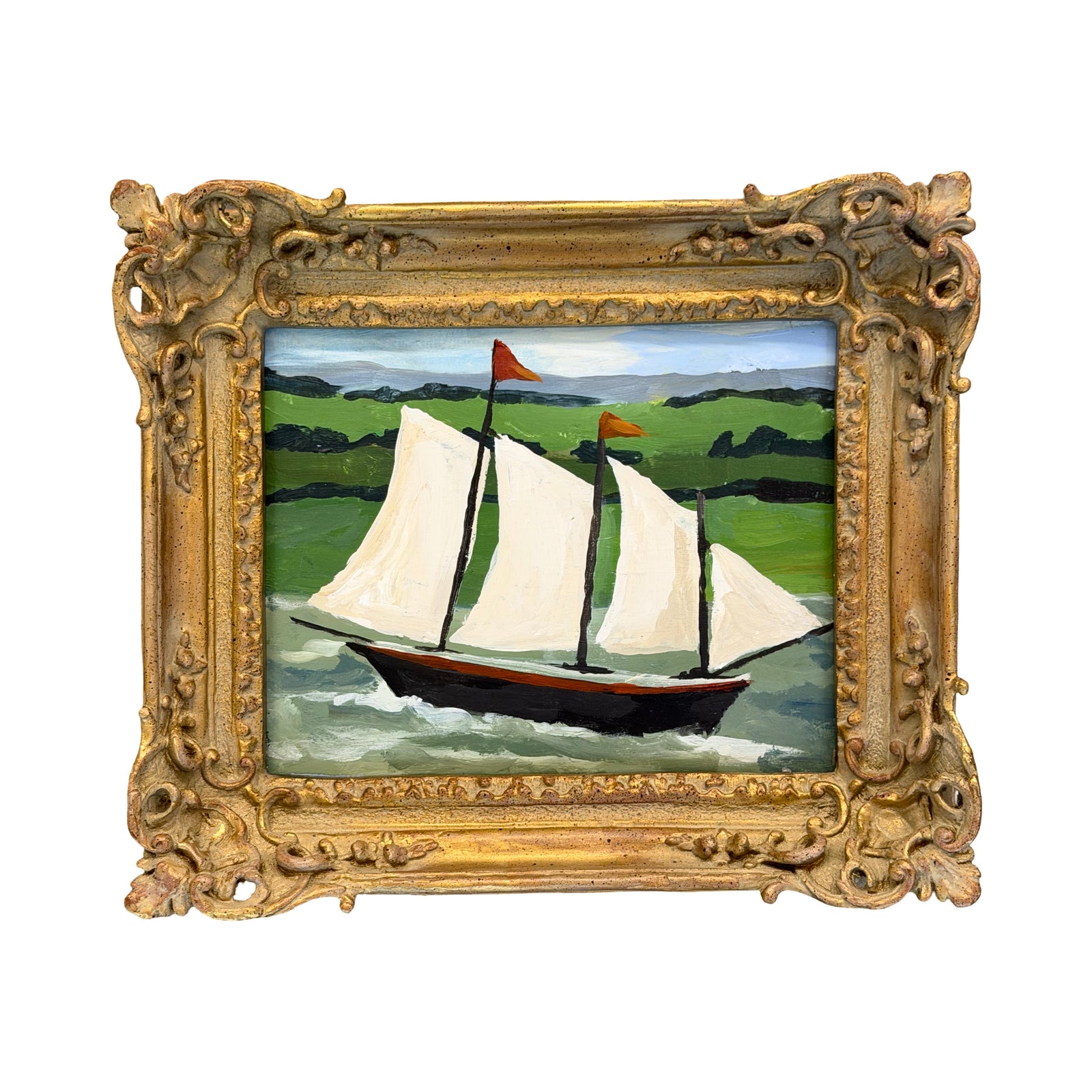 Dana Gibson Masts in the Bay