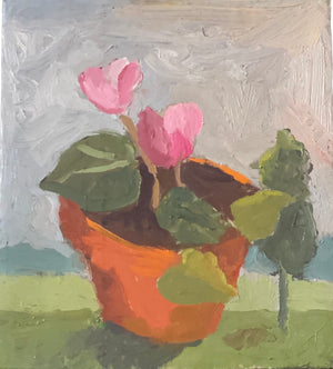 Dana Gibson  Cyclamen on Sill