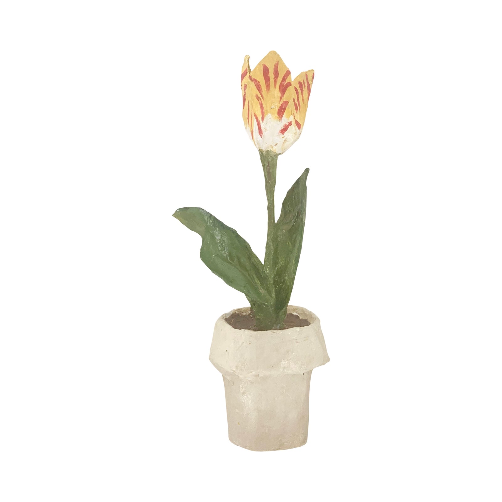 Dana Gibson Potted Tulip in Yellow