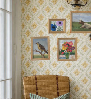 Dana Gibson Posh Flowers in Blue  and Purple