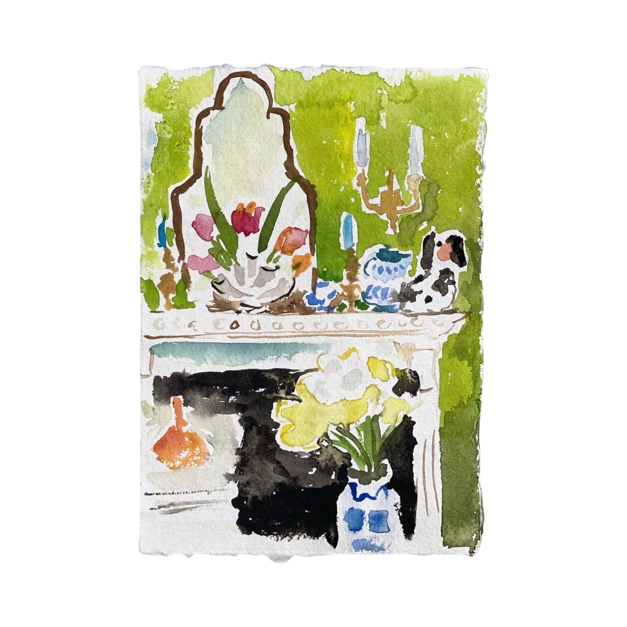 Mantel in Gouache