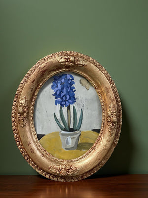 Dana Gibson Oval Framed Hyacinth