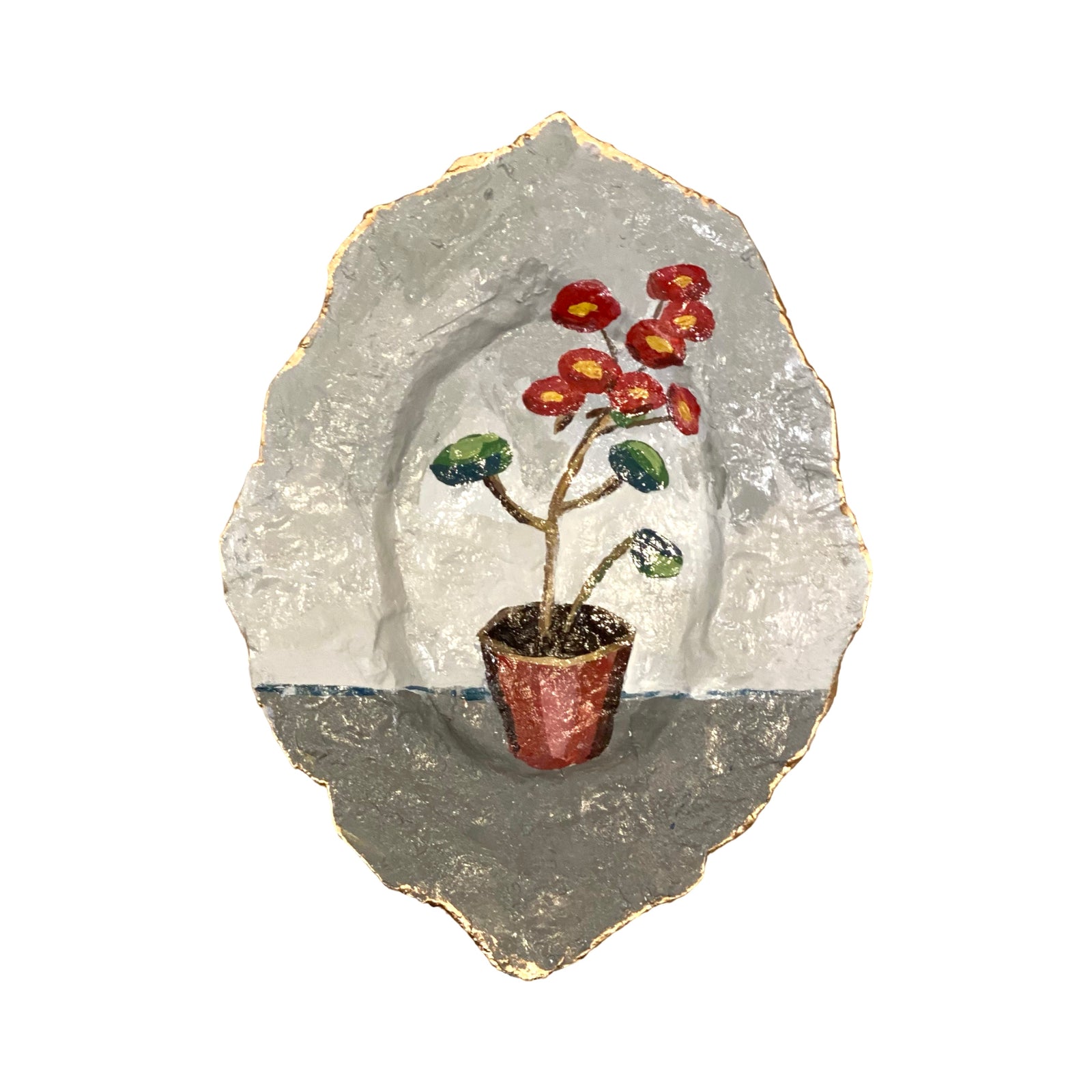 Tall Paper Plant Plate by Dana Gibson