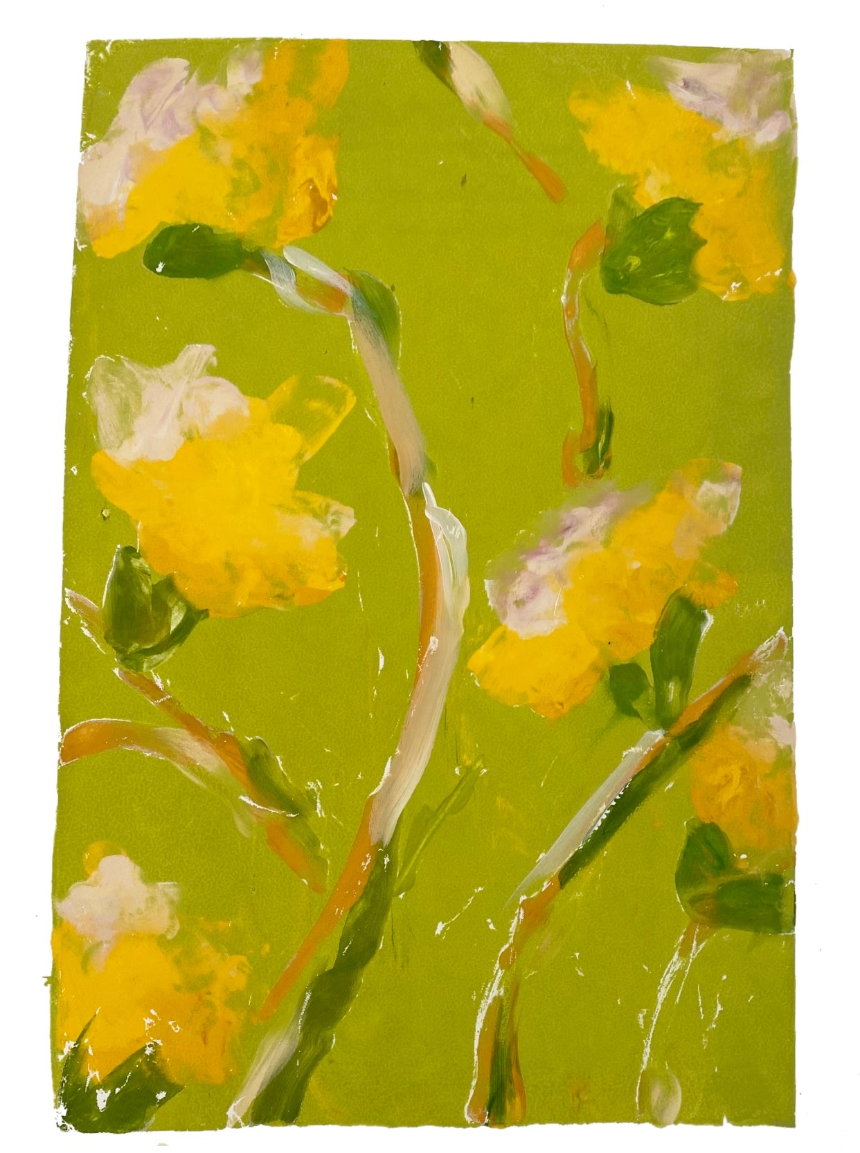 Dana Gibson Tulip Poplar Monoprint , Unframed