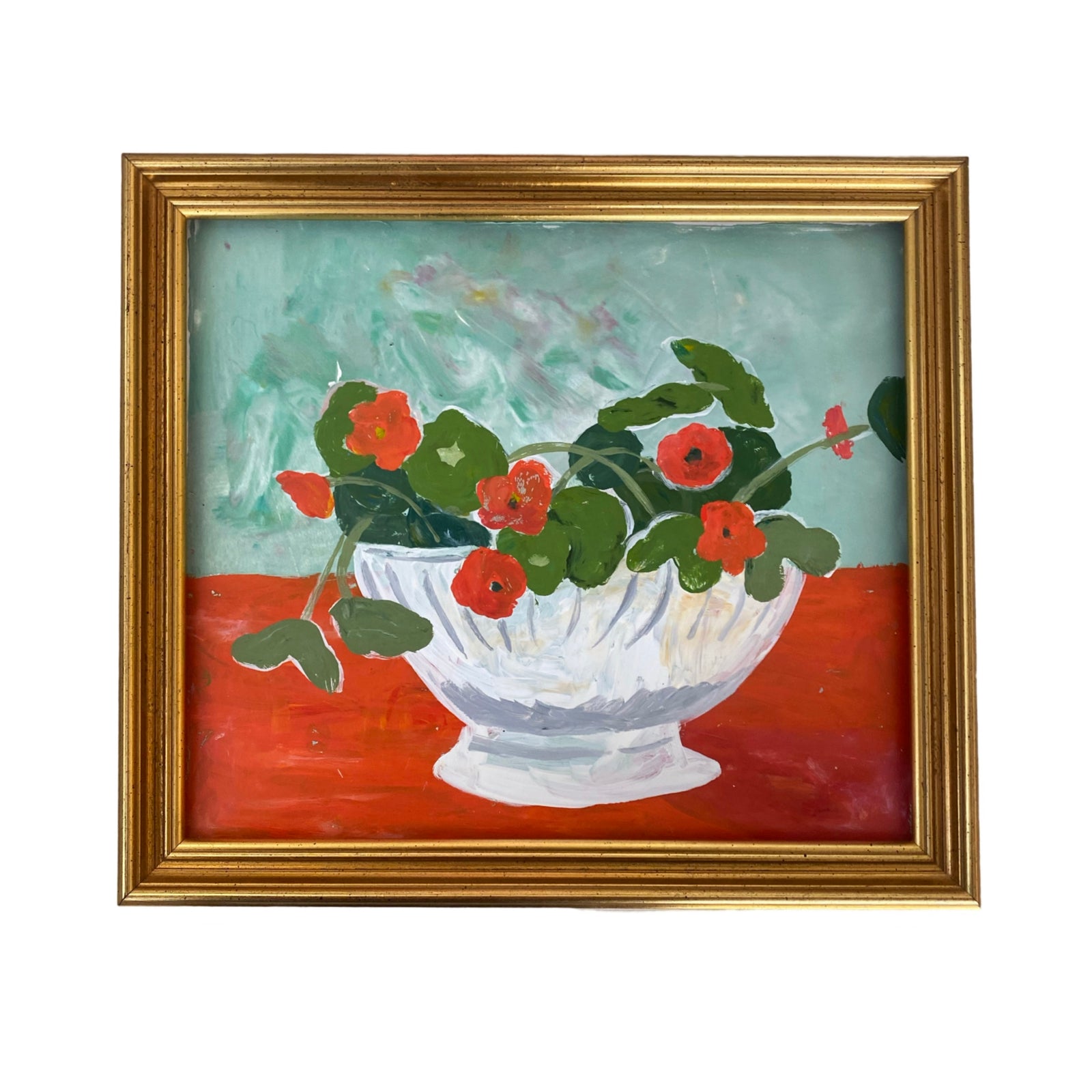 Dana Gibson Nasturtium Framed