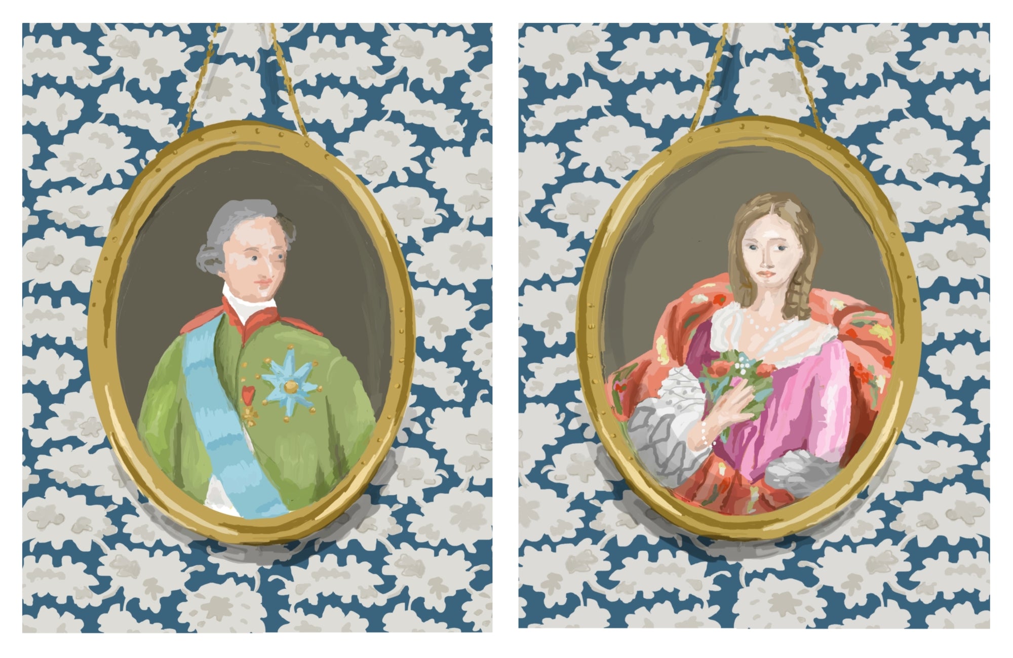 Dana Gibson Gentleman 2 and Lady, Unframed