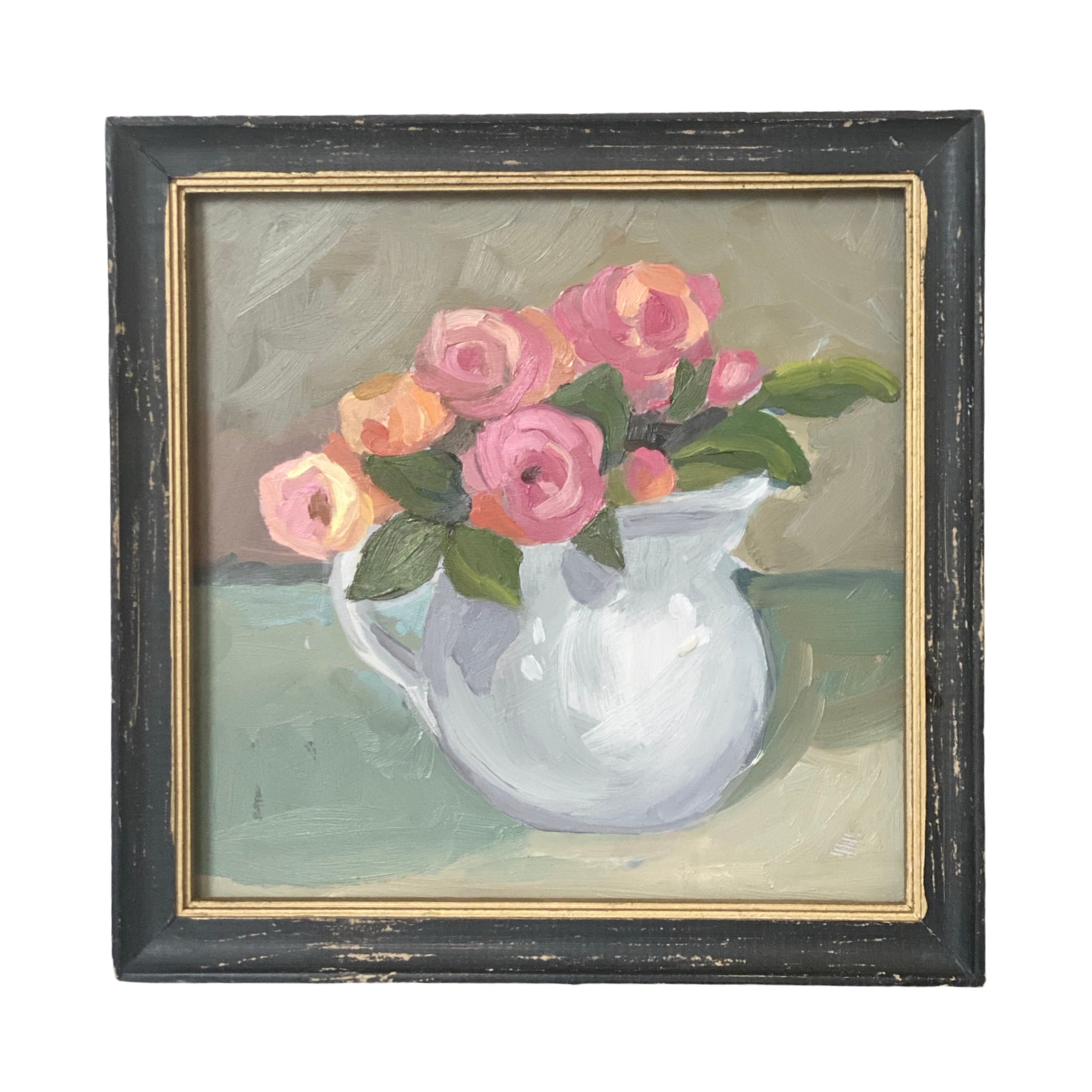 Dana Gibson  Drift Roses in Pitcher, Framed
