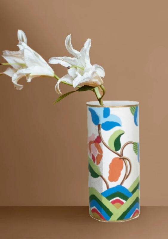 Dana Gibson Tall Vase in Jabo