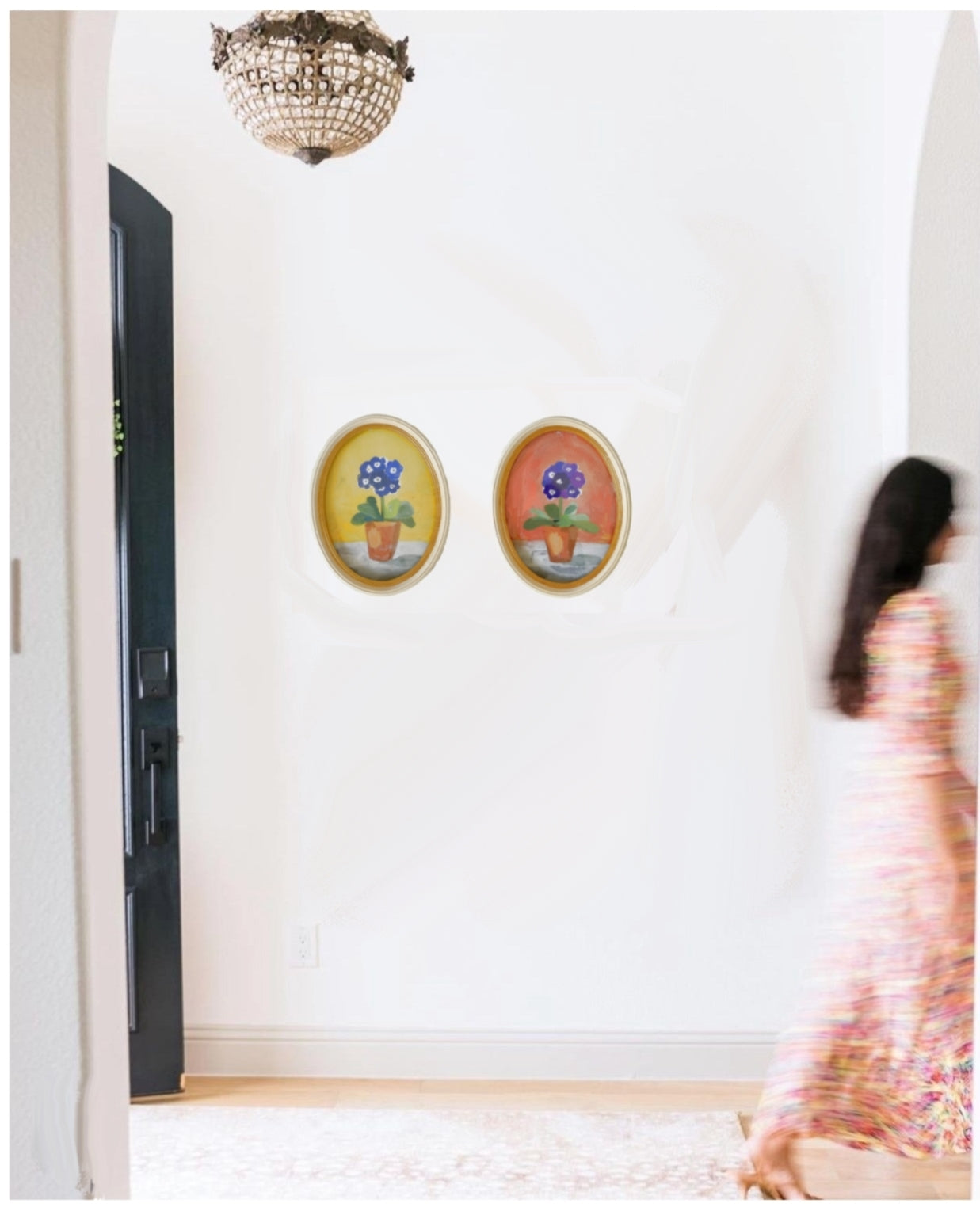 Dana Gibson Primula Study in Orange