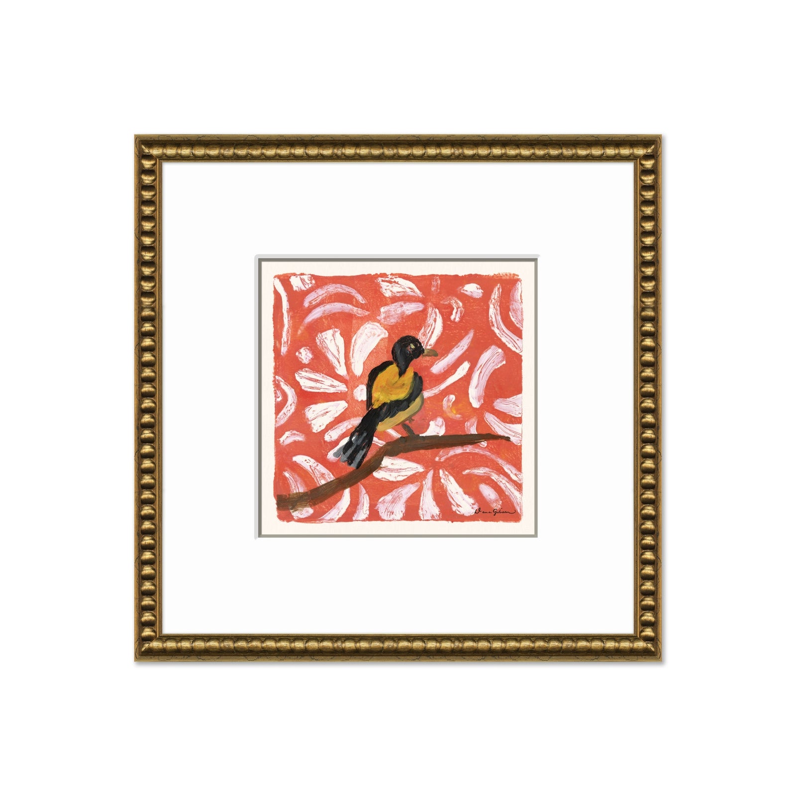 Dana Gibson Birdie in Orange