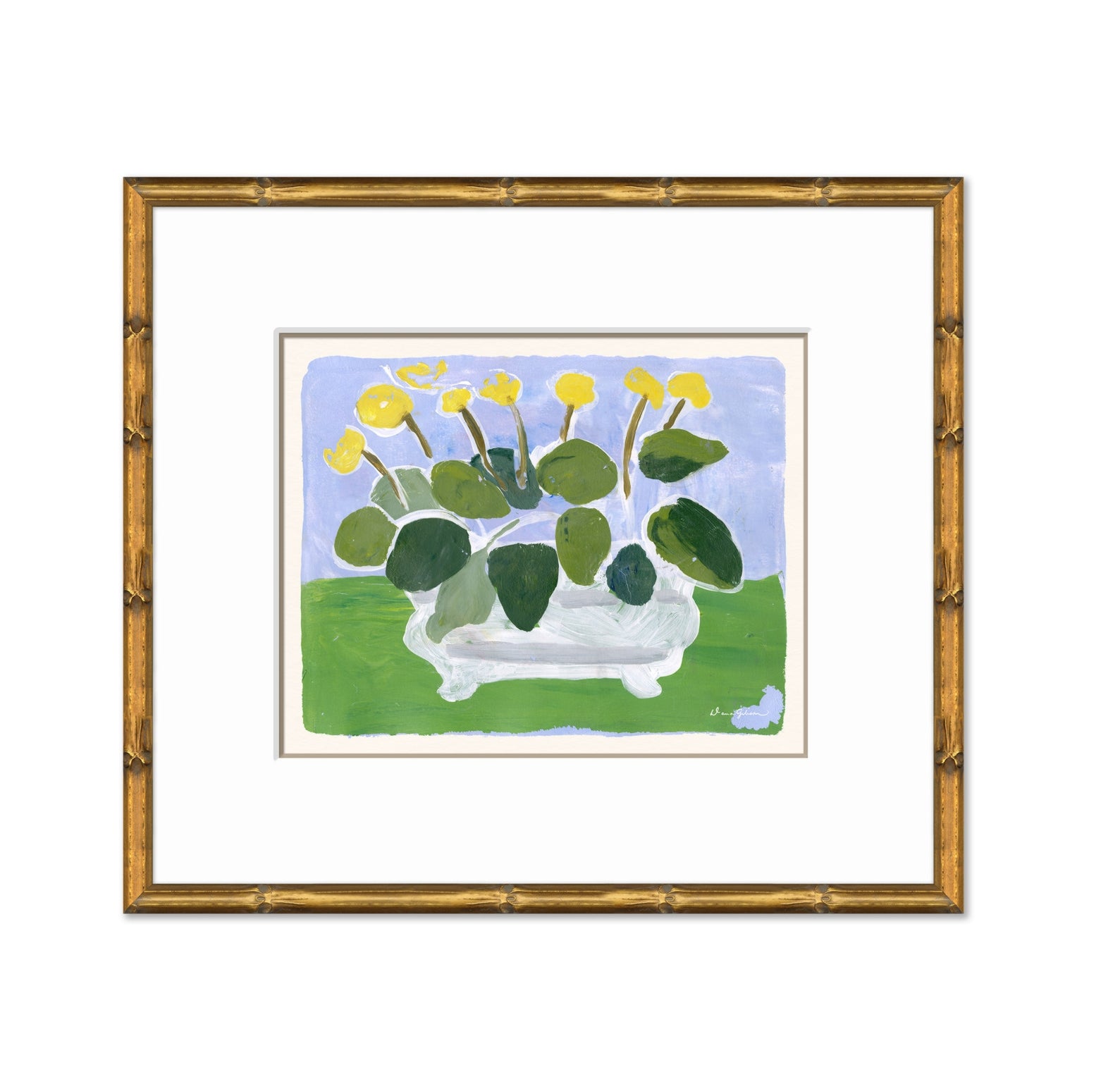 Dana Gibson Cyclamen in Green