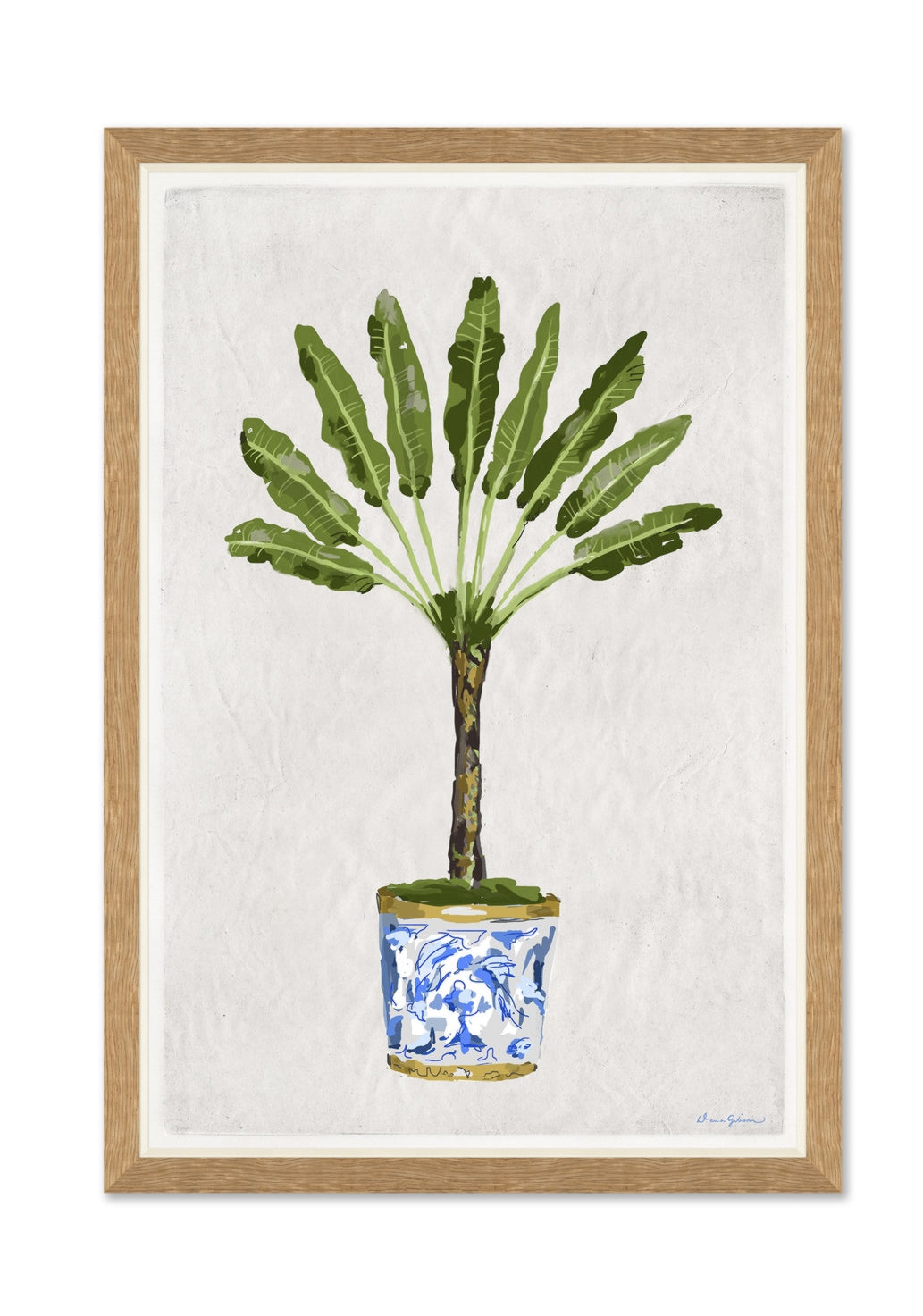 Dana Gibson, Delft Palm Artwork