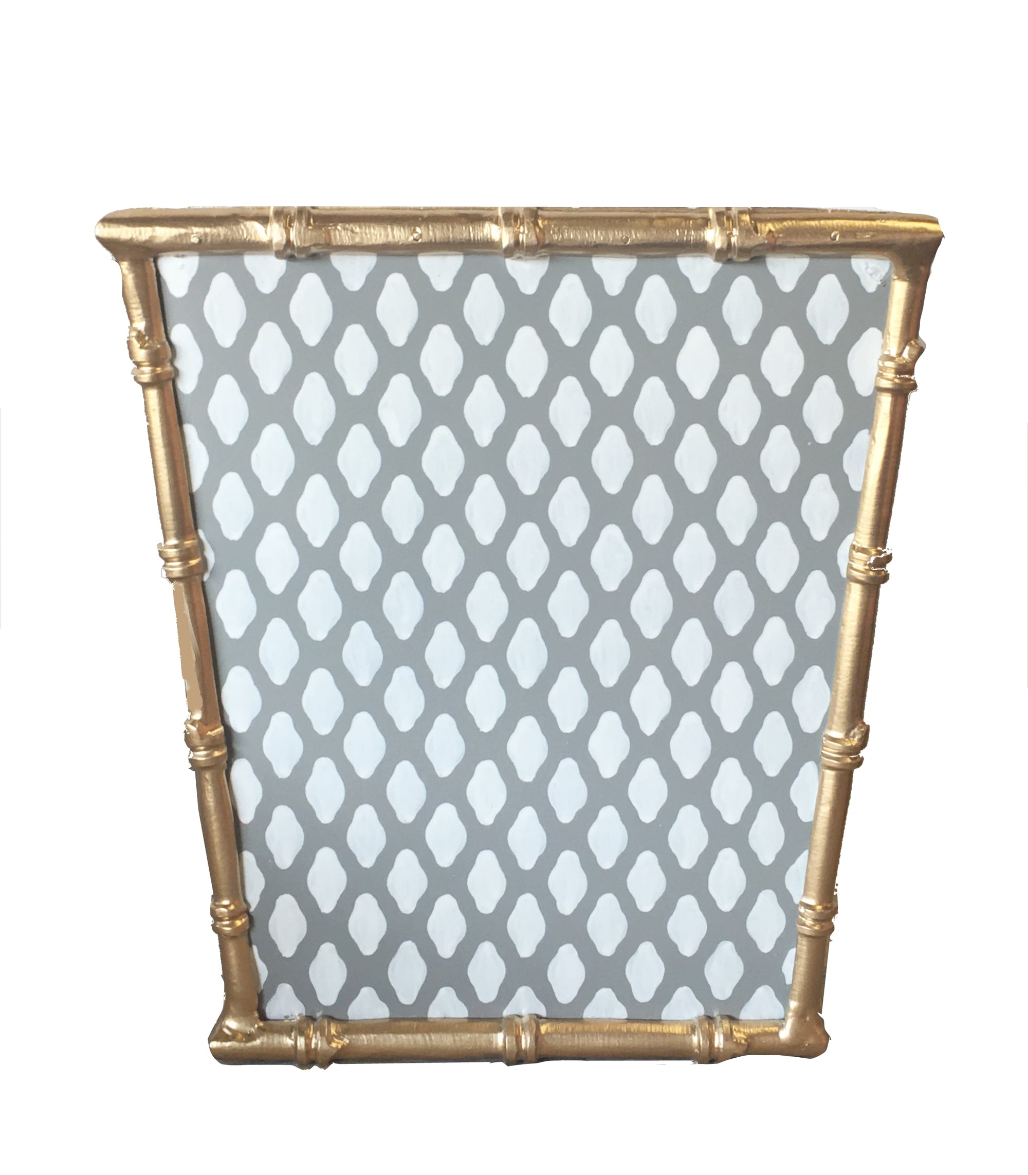 Dana Gibson Bamboo Tissue Box in Grey Parsi