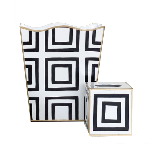 Dana Gibson Wastebasket in Cooper Black