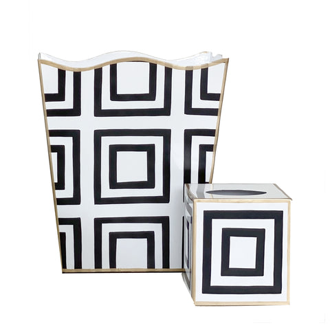 Dana Gibson Wastebasket in Cooper Black