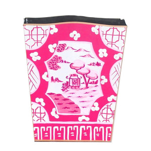 Canton in Pink Wastebasket, Tissue Box by Dana Gibson