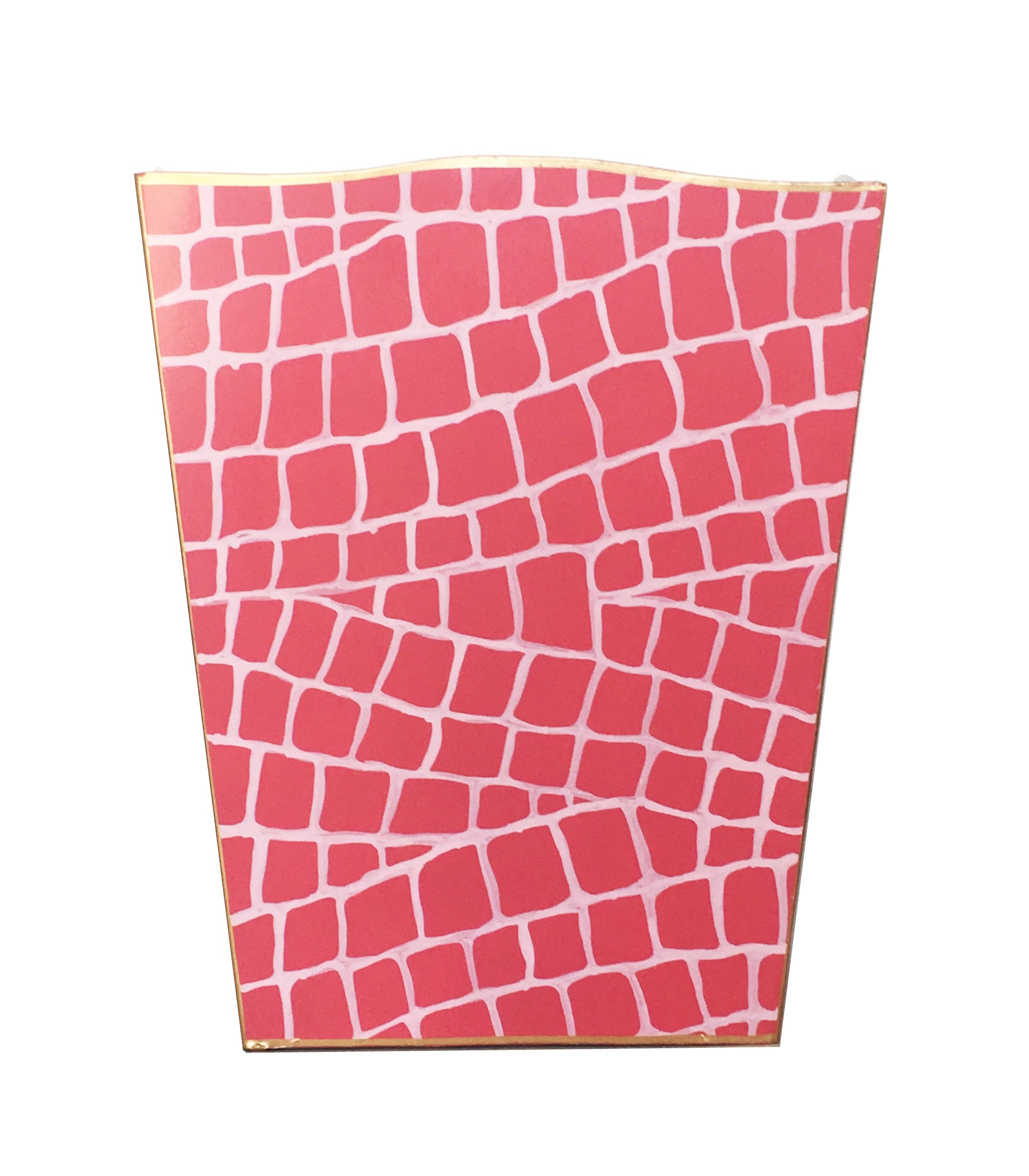 Pink Croc Wastebasket