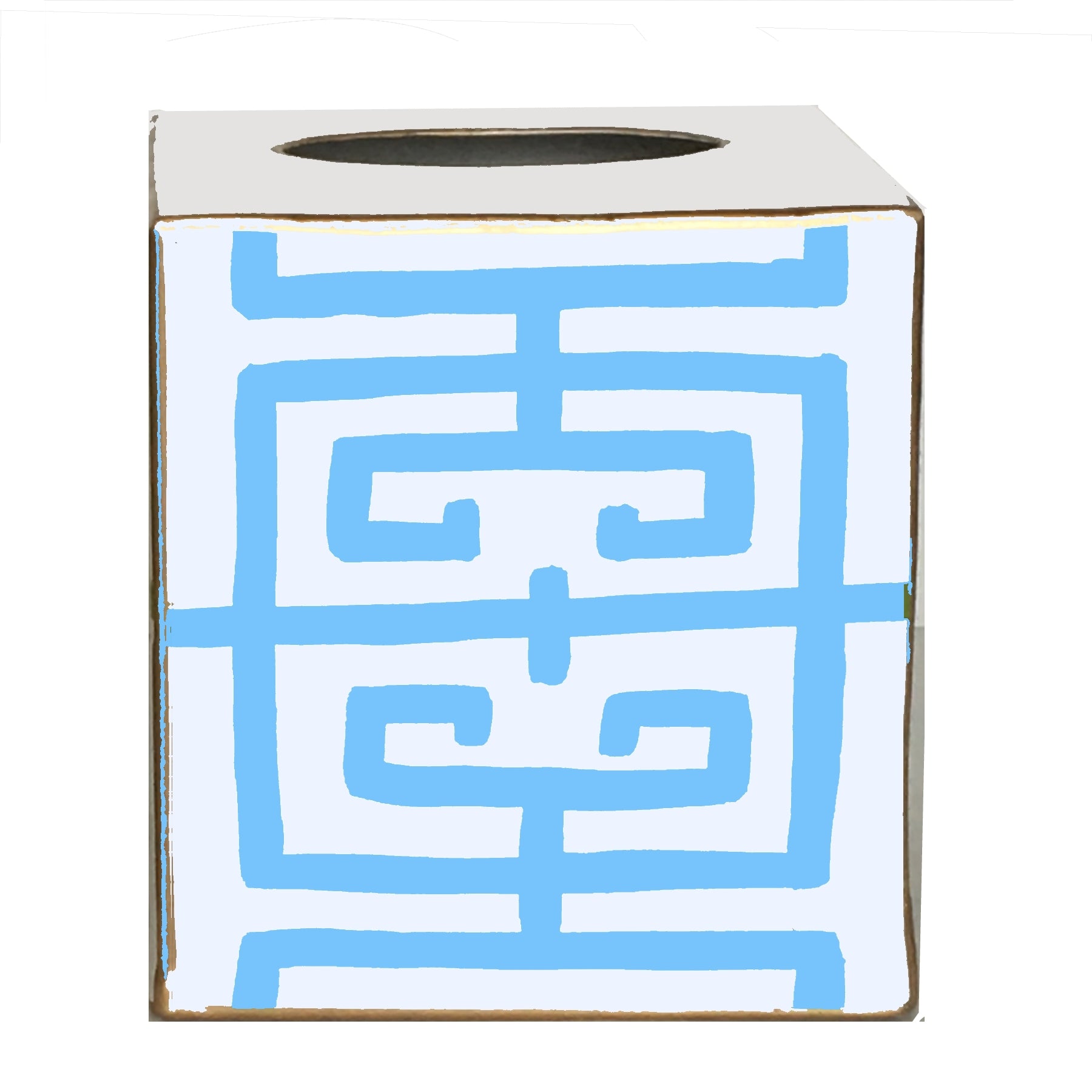 Dana Gibson Blue Fret Tissue Box