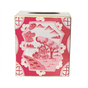 Canton in Pink Wastebasket, Tissue Box