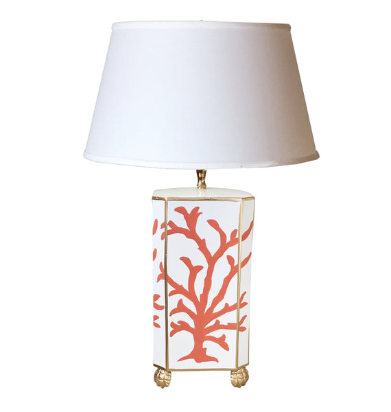 Dana Gibson Coral Coral Table Lamp