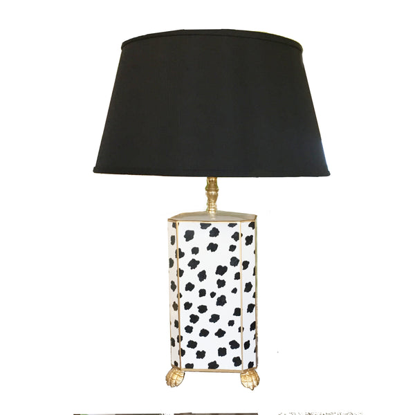 Dana Gibson Black Fleck Lamp, 2ndQ
