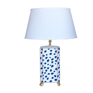 Dana Gibson Navy Fleck Lamp